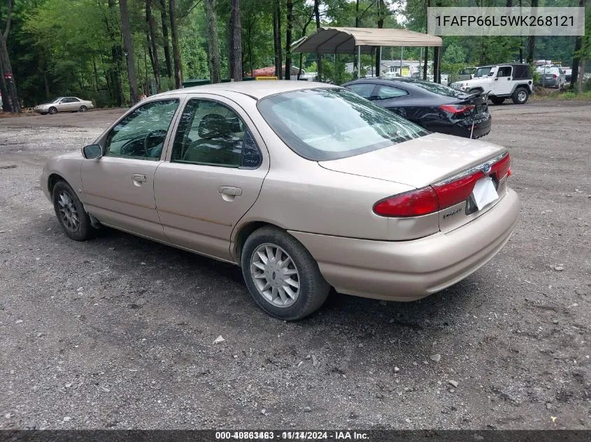 1998 Ford Contour VIN: 1FAFP66L5WK268121 Lot: 40863463