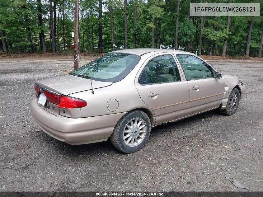 1998 Ford Contour VIN: 1FAFP66L5WK268121 Lot: 40863463