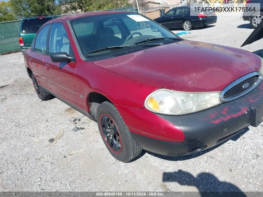 1FAFP663XXK175564 1999 Ford Contour Se