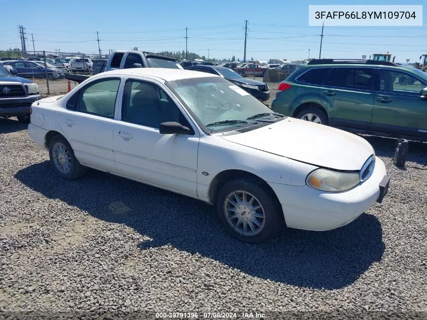 2000 Ford Contour Se Sport VIN: 3FAFP66L8YM109704 Lot: 39791396