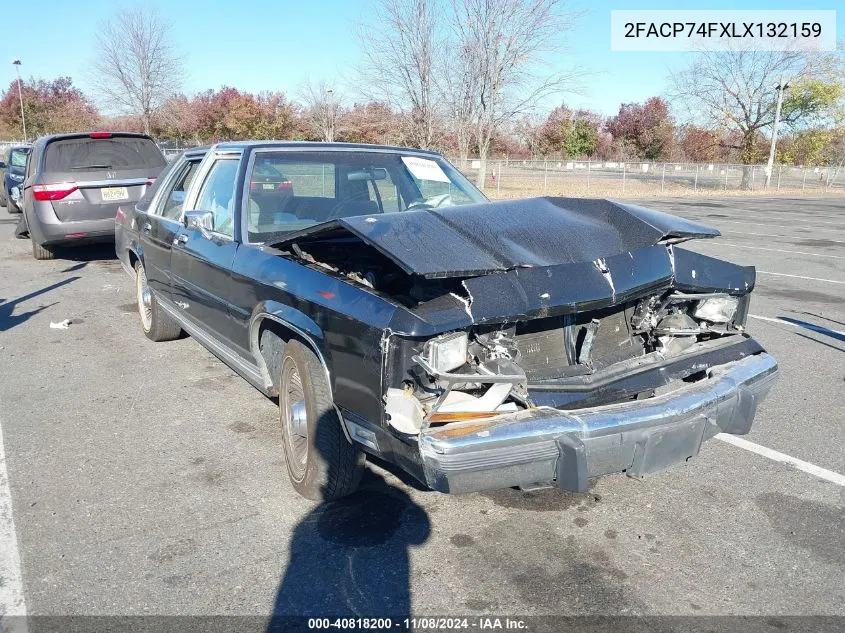 1990 Ford Crown Victoria Lx VIN: 2FACP74FXLX132159 Lot: 40818200