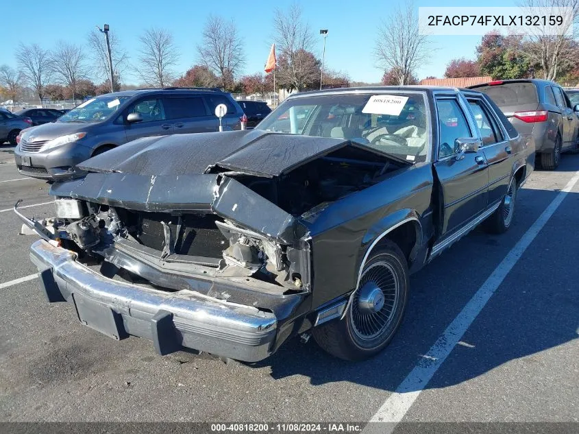 1990 Ford Crown Victoria Lx VIN: 2FACP74FXLX132159 Lot: 40818200