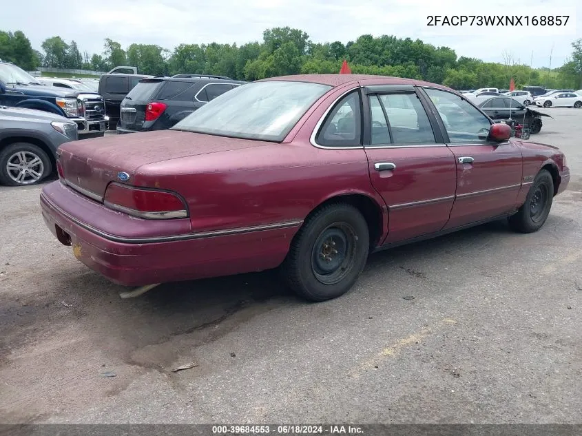 1992 Ford Crown Victoria VIN: 2FACP73WXNX168857 Lot: 39684553