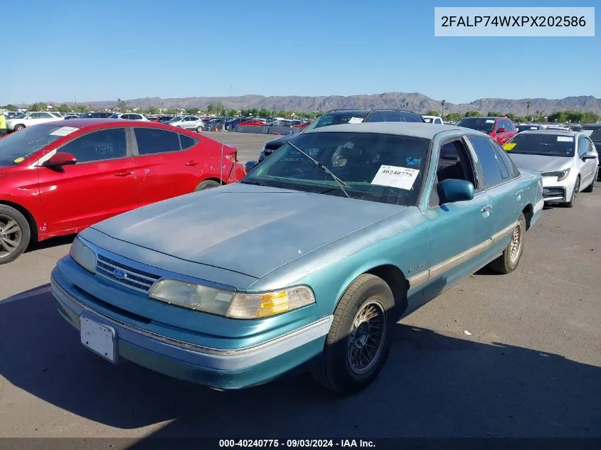 1993 Ford Crown Victoria Lx VIN: 2FALP74WXPX202586 Lot: 40240775