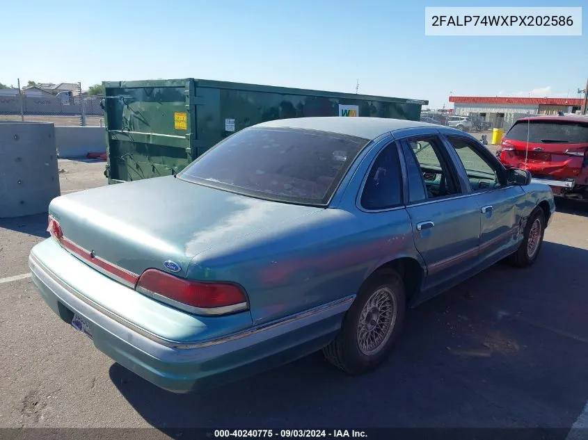 1993 Ford Crown Victoria Lx VIN: 2FALP74WXPX202586 Lot: 40240775