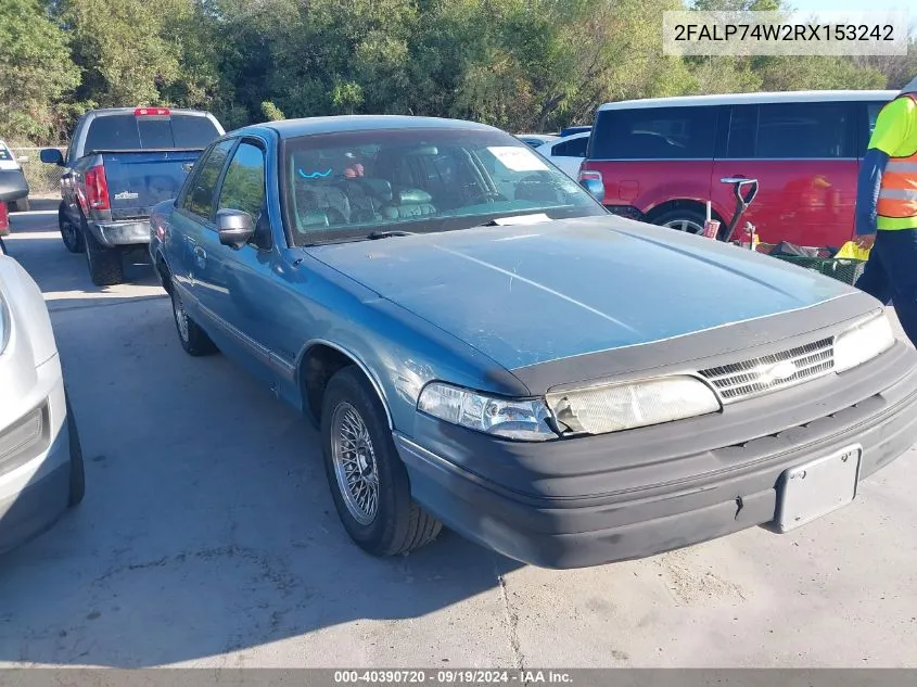 1994 Ford Crown Victoria Lx VIN: 2FALP74W2RX153242 Lot: 40390720