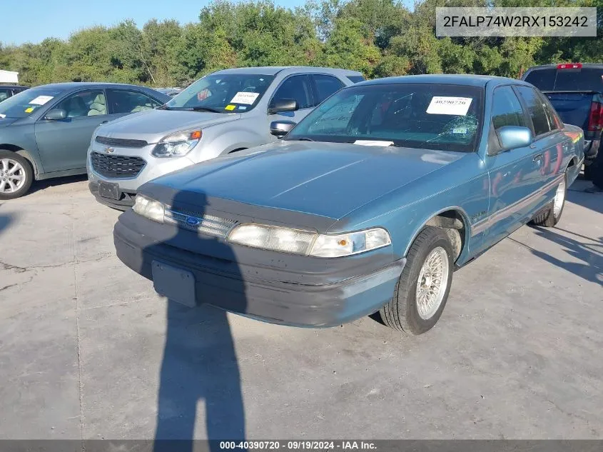 1994 Ford Crown Victoria Lx VIN: 2FALP74W2RX153242 Lot: 40390720