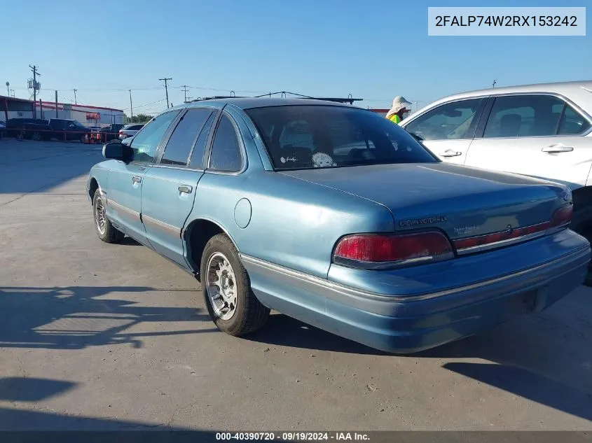 1994 Ford Crown Victoria Lx VIN: 2FALP74W2RX153242 Lot: 40390720