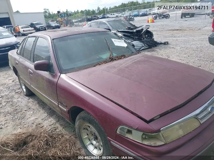 1995 Ford Crown Victoria Lx VIN: 2FALP74WXSX194711 Lot: 40226855