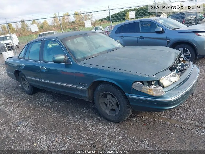 1995 Ford Crown Victoria Lx VIN: 2FALP74W5SX103019 Lot: 40573152