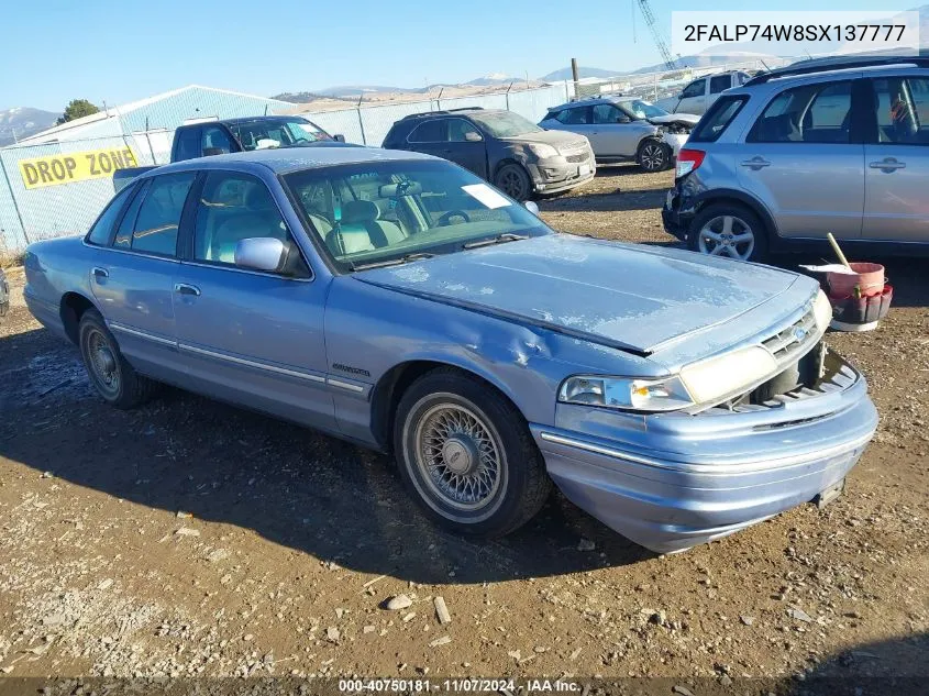 1995 Ford Crown Victoria Lx VIN: 2FALP74W8SX137777 Lot: 40750181