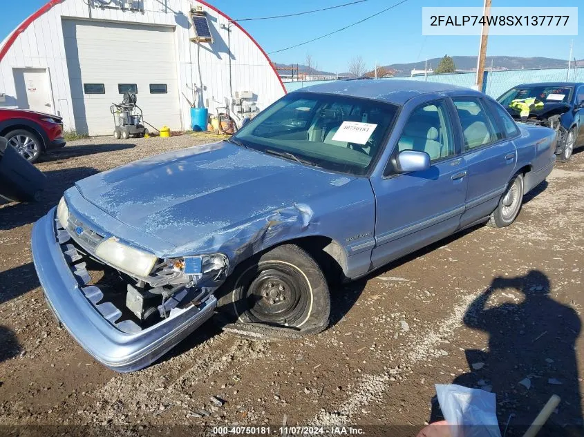 1995 Ford Crown Victoria Lx VIN: 2FALP74W8SX137777 Lot: 40750181