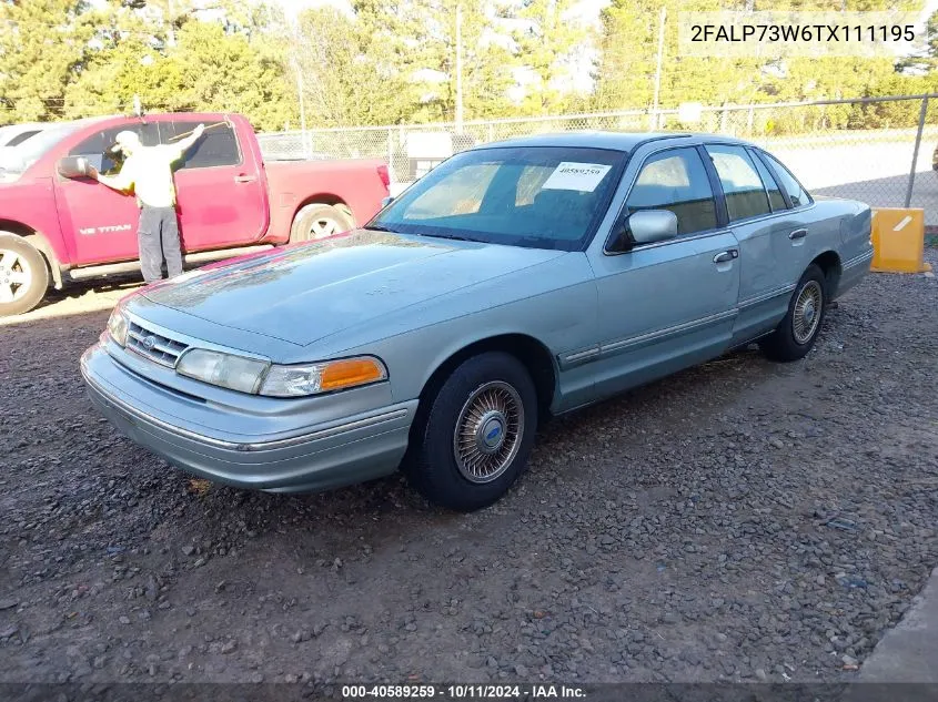 1996 Ford Crown Victoria VIN: 2FALP73W6TX111195 Lot: 40589259