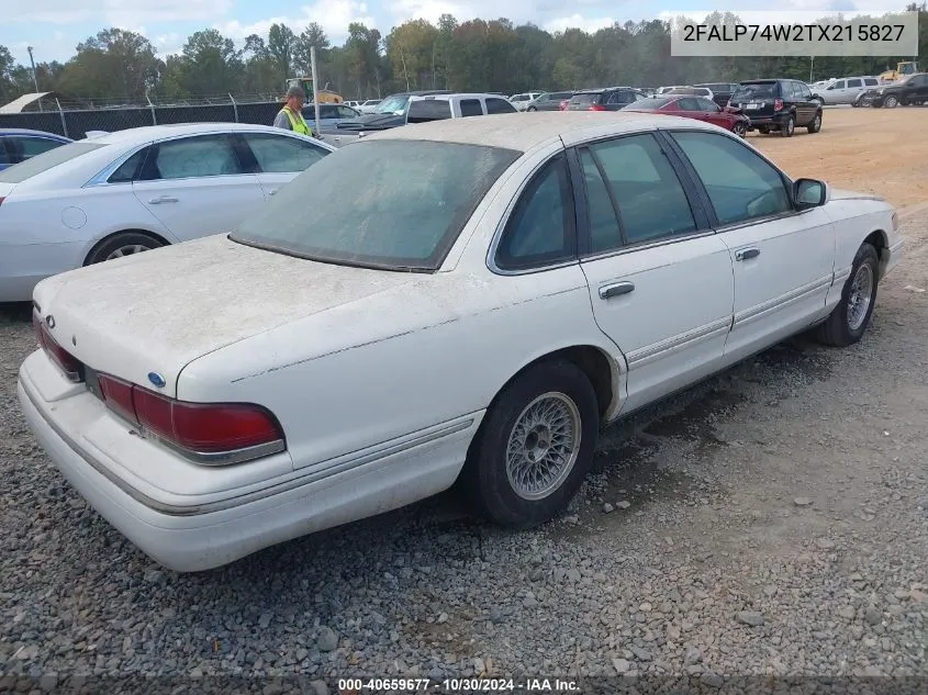 1996 Ford Crown Victoria Lx VIN: 2FALP74W2TX215827 Lot: 40659677