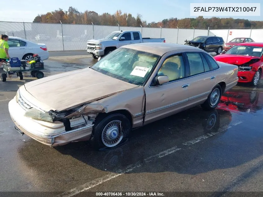 1996 Ford Crown Victoria VIN: 2FALP73W4TX210047 Lot: 40706436