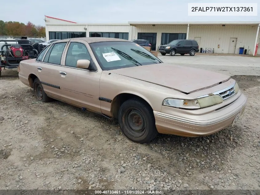 1996 Ford Crown Victoria Police Interceptor VIN: 2FALP71W2TX137361 Lot: 40733461