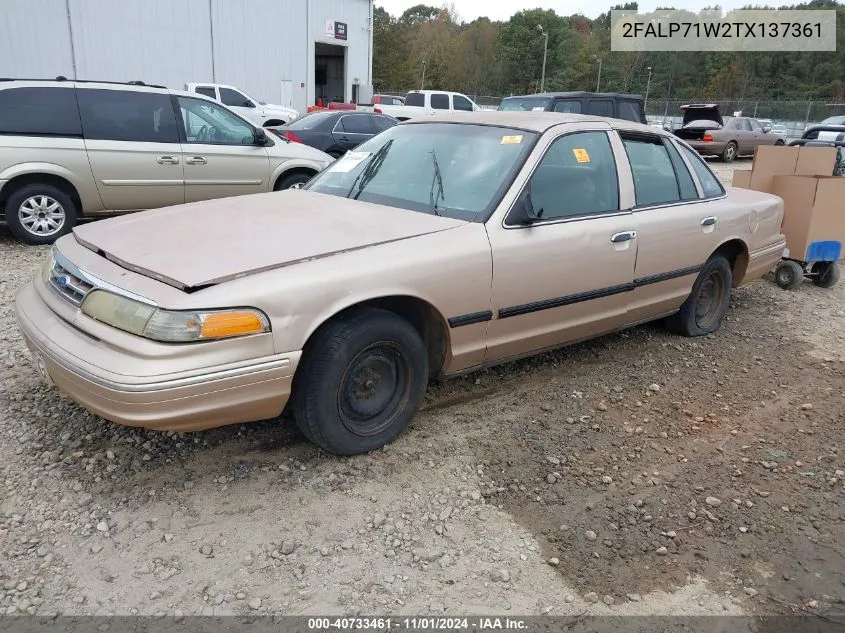 1996 Ford Crown Victoria Police Interceptor VIN: 2FALP71W2TX137361 Lot: 40733461