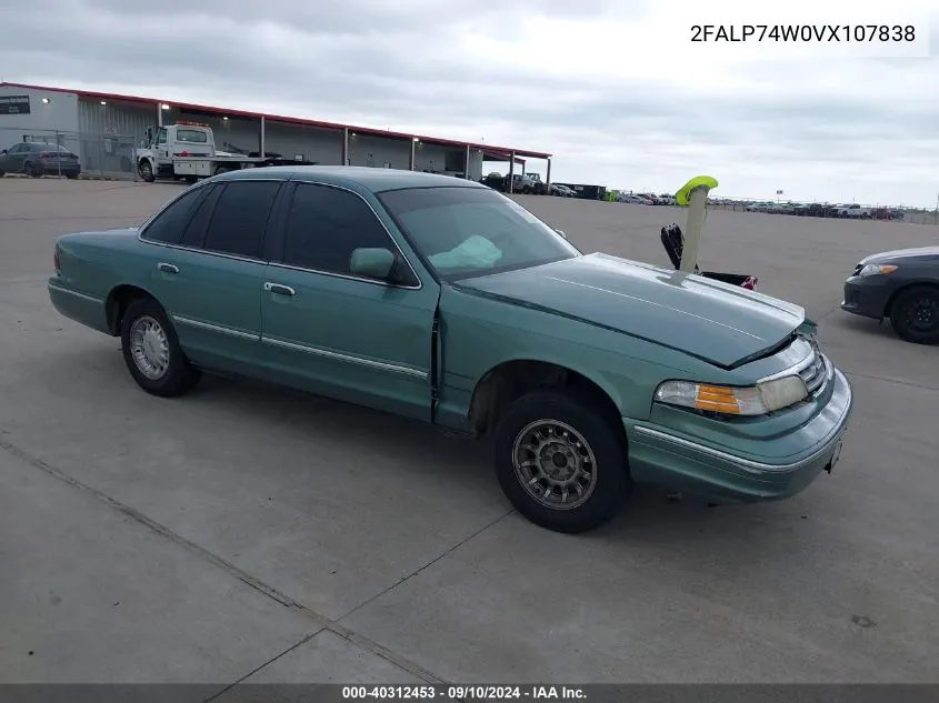 1997 Ford Crown Victoria Lx VIN: 2FALP74W0VX107838 Lot: 40312453