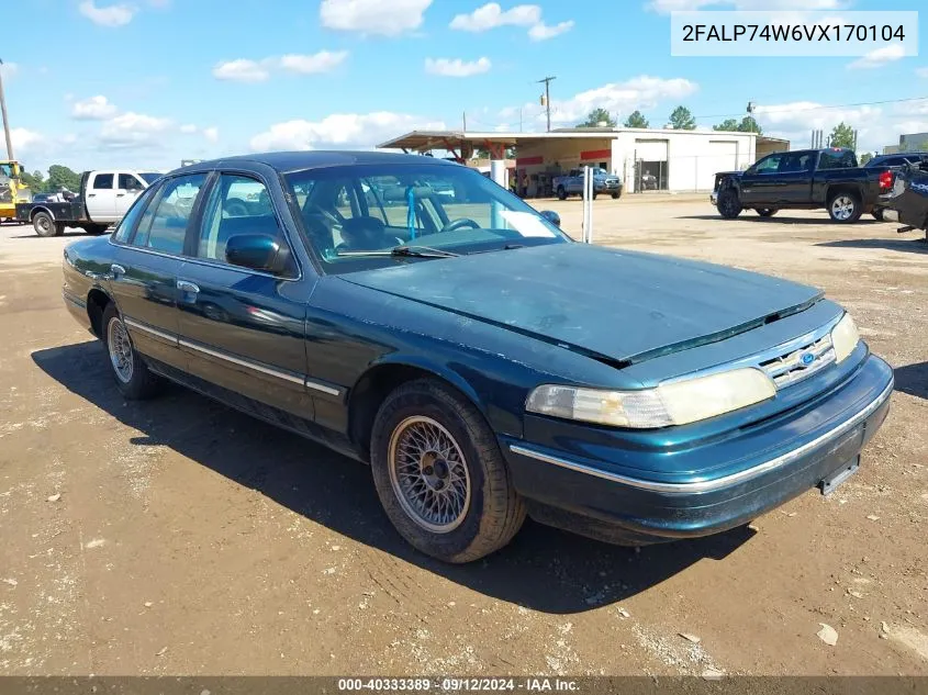 1997 Ford Crown Victoria Lx VIN: 2FALP74W6VX170104 Lot: 40333389