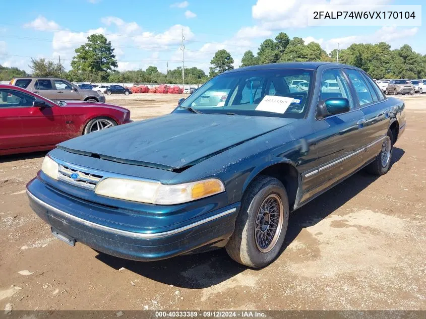 1997 Ford Crown Victoria Lx VIN: 2FALP74W6VX170104 Lot: 40333389