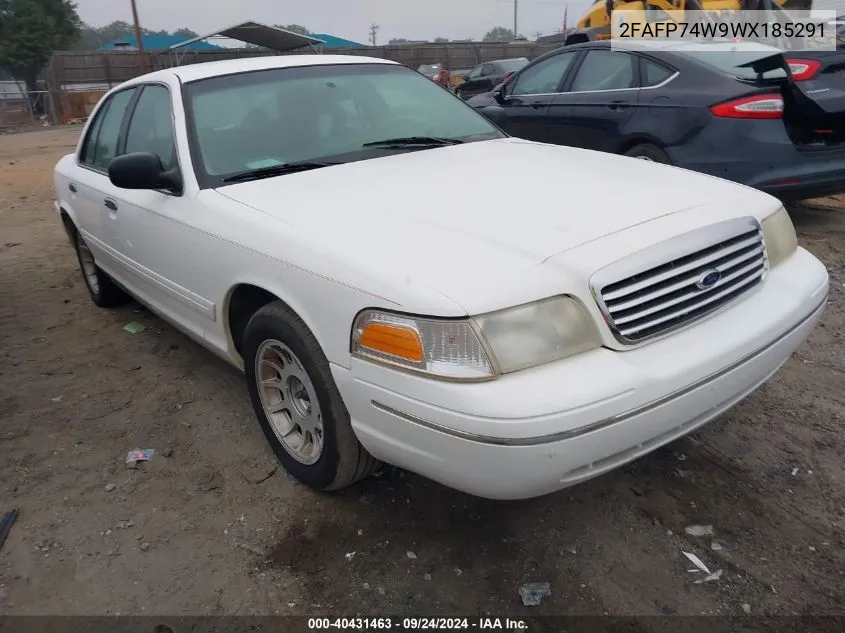 1998 Ford Crown Victoria Lx VIN: 2FAFP74W9WX185291 Lot: 40431463