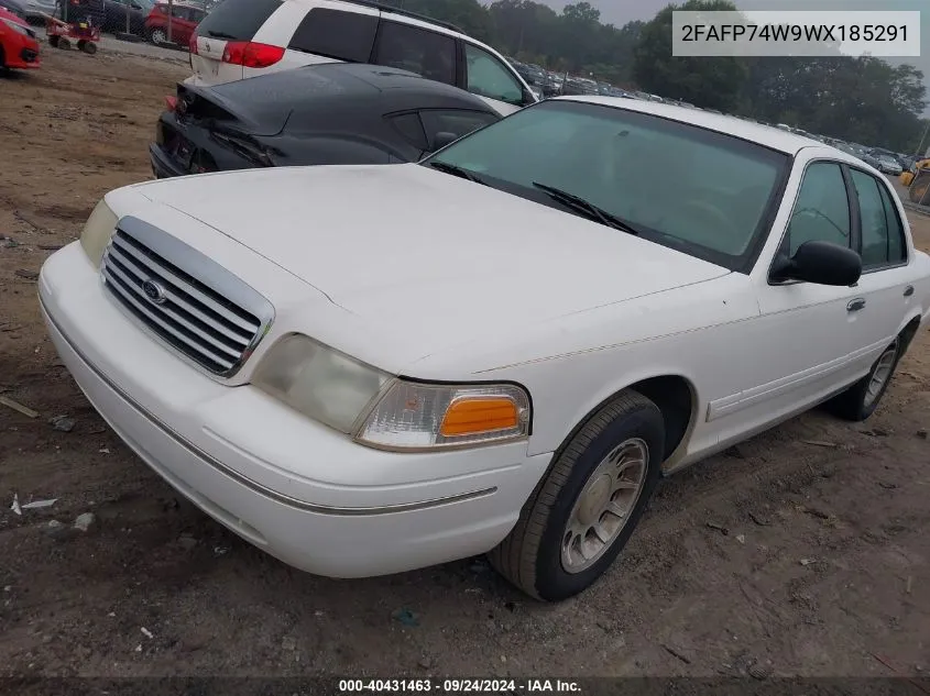 1998 Ford Crown Victoria Lx VIN: 2FAFP74W9WX185291 Lot: 40431463