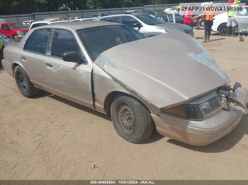 1998 Ford Crown Victoria Police Interceptor VIN: 2FAFP71W0WX158596 Lot: 40493854