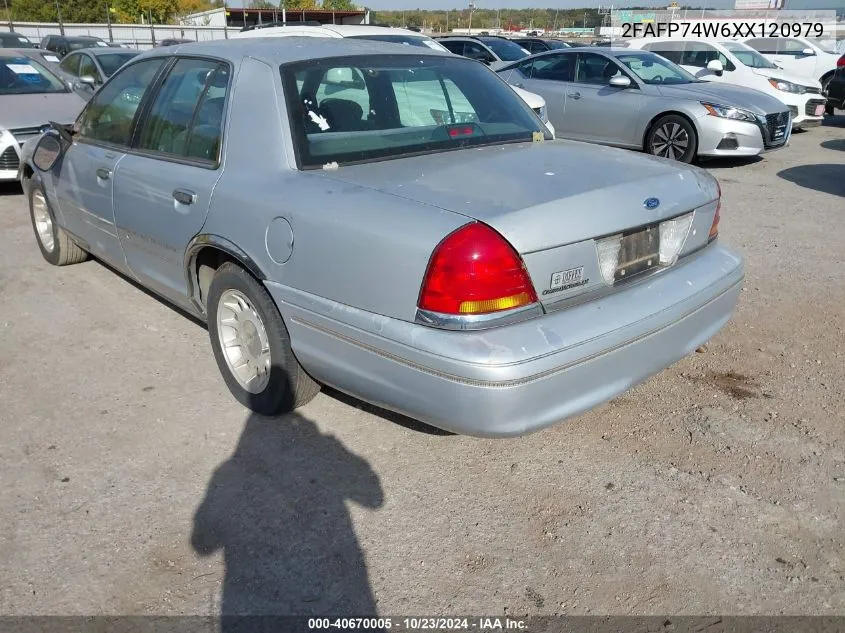 1999 Ford Crown Victoria Lx VIN: 2FAFP74W6XX120979 Lot: 40670005