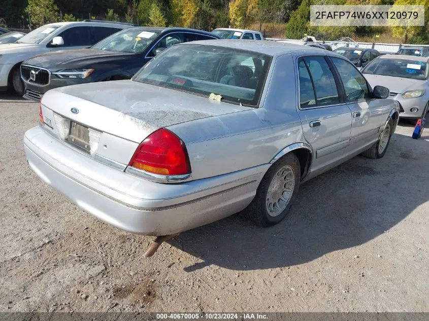 1999 Ford Crown Victoria Lx VIN: 2FAFP74W6XX120979 Lot: 40670005