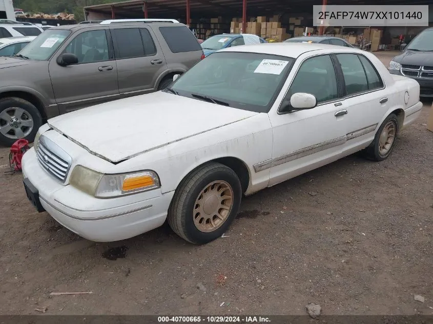 1999 Ford Crown Victoria Lx VIN: 2FAFP74W7XX101440 Lot: 40700665