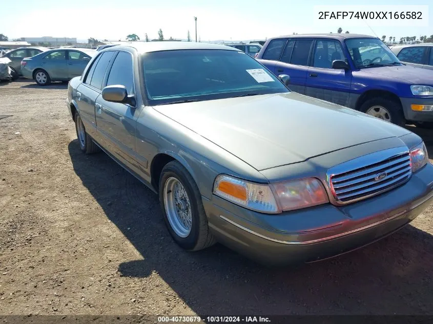 1999 Ford Crown Victoria Lx VIN: 2FAFP74W0XX166582 Lot: 40730679