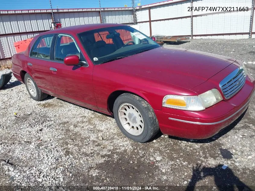 2FAFP74W7XX211663 1999 Ford Crown Victoria Lx