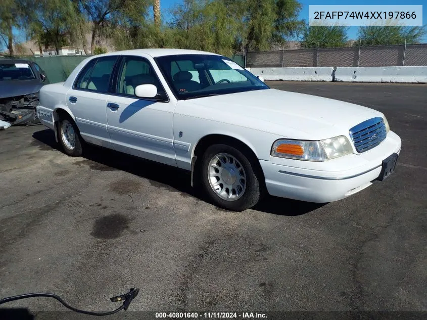 1999 Ford Crown Victoria Lx VIN: 2FAFP74W4XX197866 Lot: 40801640