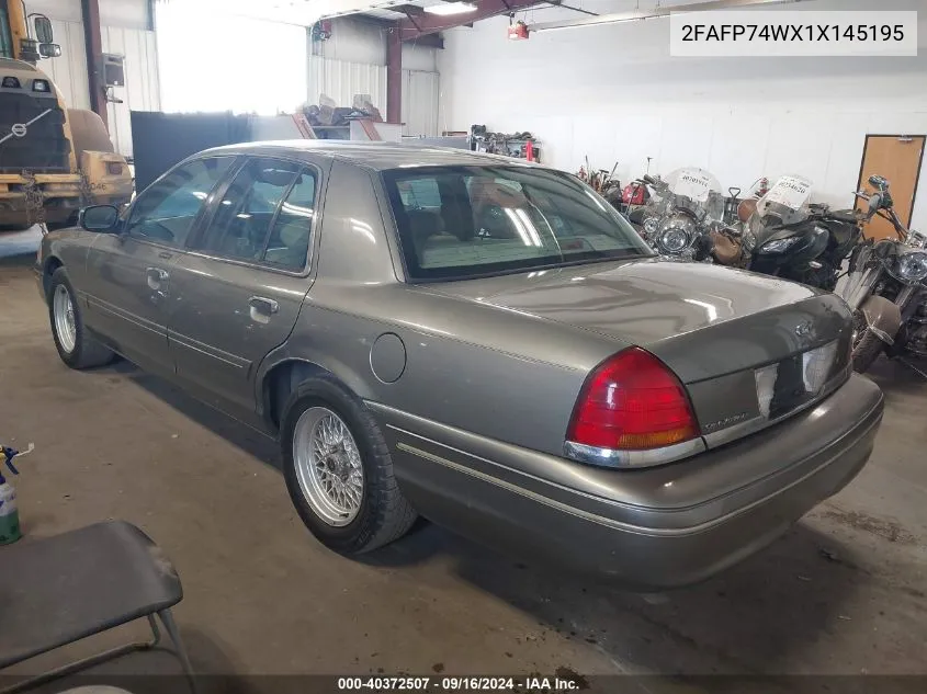 2001 Ford Crown Victoria Lx VIN: 2FAFP74WX1X145195 Lot: 40372507