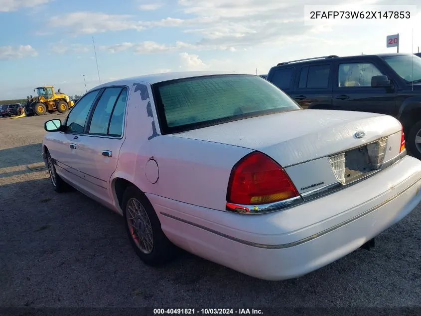 2002 Ford Crown Victoria Standard VIN: 2FAFP73W62X147853 Lot: 40491821