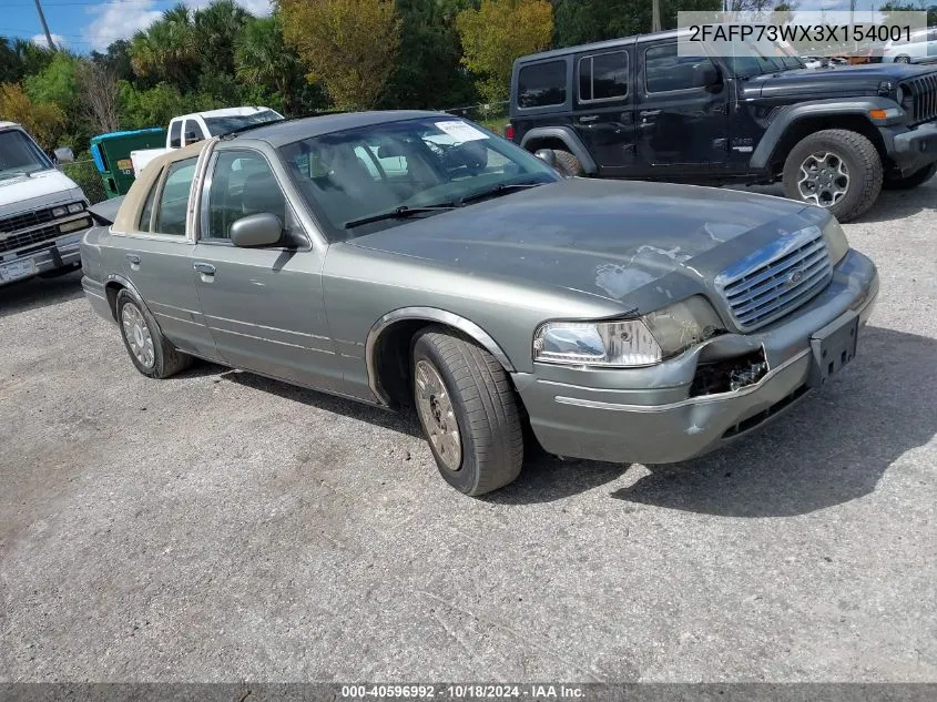 2003 Ford Crown Victoria Standard VIN: 2FAFP73WX3X154001 Lot: 40596992