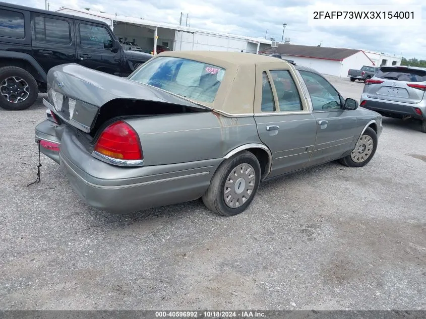 2003 Ford Crown Victoria Standard VIN: 2FAFP73WX3X154001 Lot: 40596992