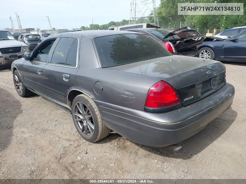 2004 Ford Crown Victoria Police VIN: 2FAHP71W24X134810 Lot: 39544261