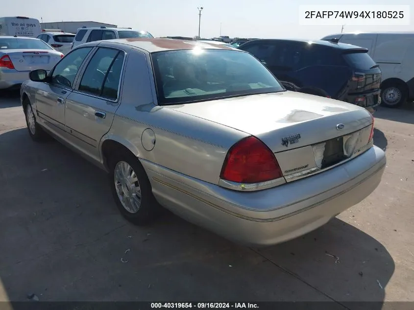 2FAFP74W94X180525 2004 Ford Crown Victoria Lx