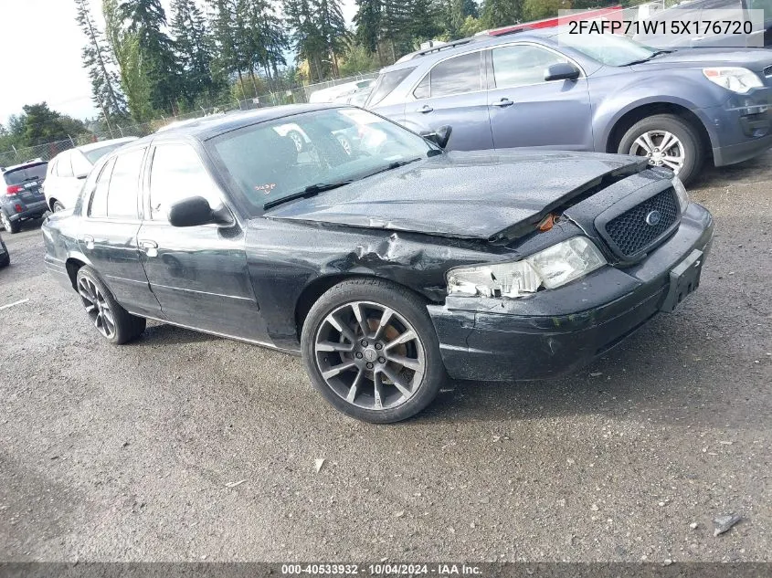 2005 Ford Crown Victoria Police VIN: 2FAFP71W15X176720 Lot: 40533932