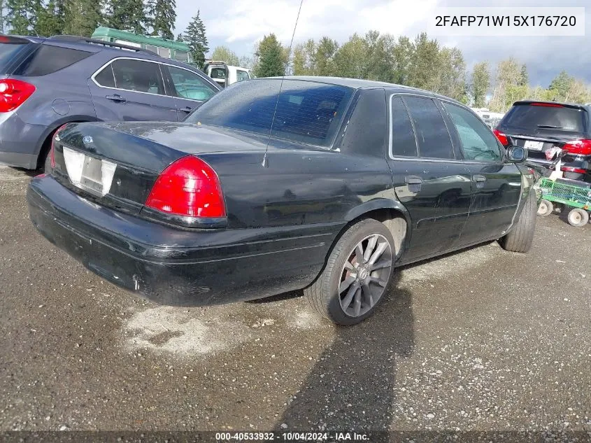 2005 Ford Crown Victoria Police VIN: 2FAFP71W15X176720 Lot: 40533932