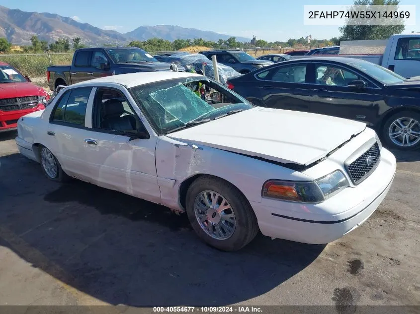 2005 Ford Crown Victoria Lx VIN: 2FAHP74W55X144969 Lot: 40554677