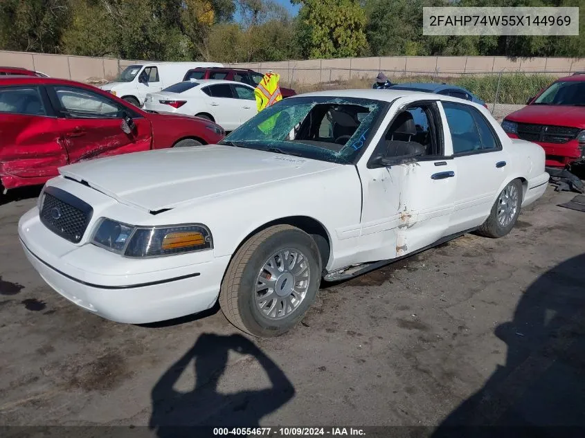 2005 Ford Crown Victoria Lx VIN: 2FAHP74W55X144969 Lot: 40554677