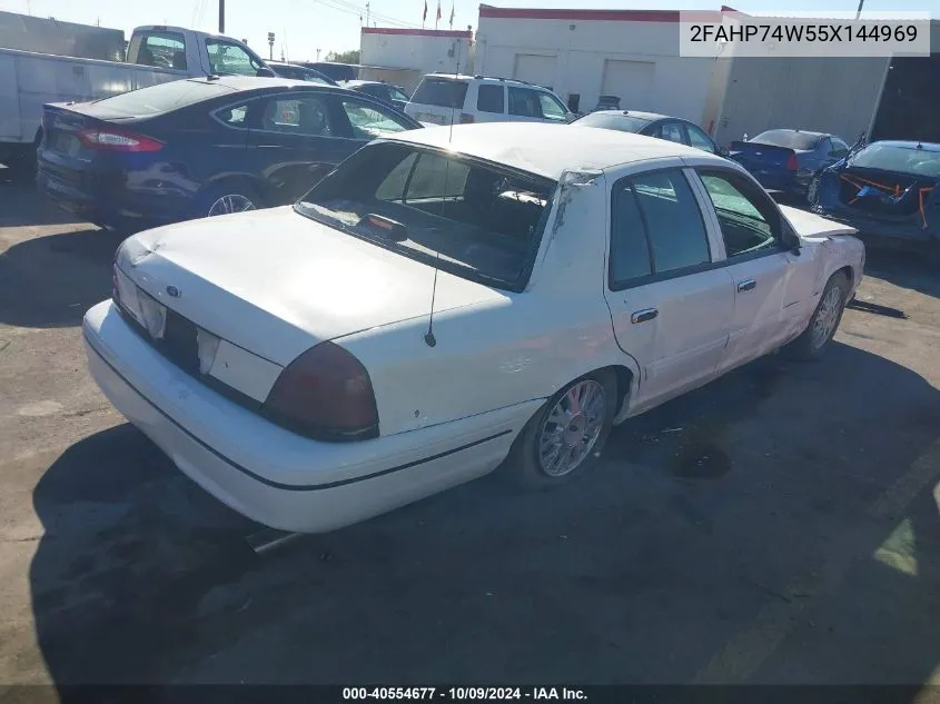 2005 Ford Crown Victoria Lx VIN: 2FAHP74W55X144969 Lot: 40554677