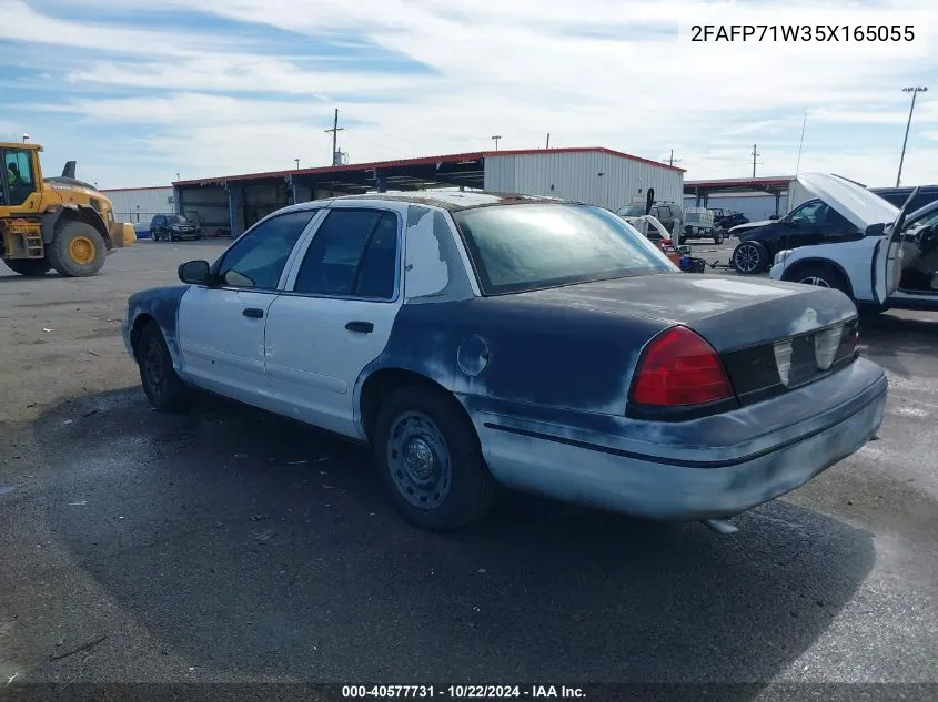 2005 Ford Crown Victoria Police VIN: 2FAFP71W35X165055 Lot: 40577731