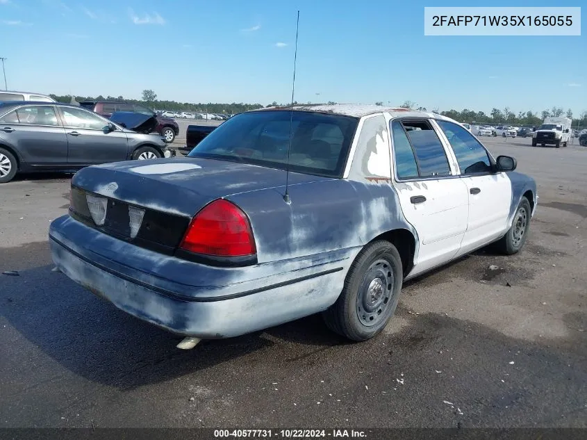 2005 Ford Crown Victoria Police VIN: 2FAFP71W35X165055 Lot: 40577731