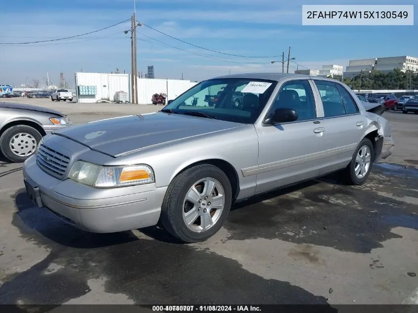 2005 Ford Crown Victoria VIN: 2FAHP74W15X130549 Lot: 40780707