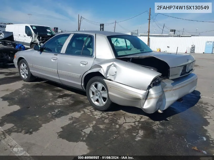 2005 Ford Crown Victoria VIN: 2FAHP74W15X130549 Lot: 40780707