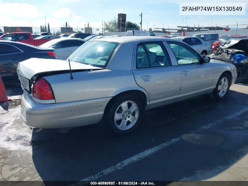 2005 Ford Crown Victoria VIN: 2FAHP74W15X130549 Lot: 40780707