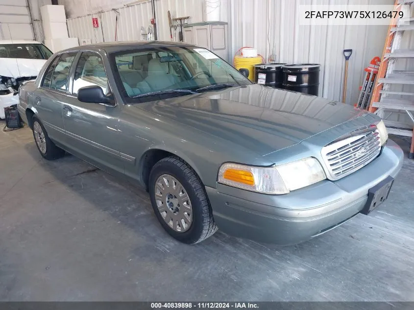 2005 Ford Crown Victoria Standard VIN: 2FAFP73W75X126479 Lot: 40839898